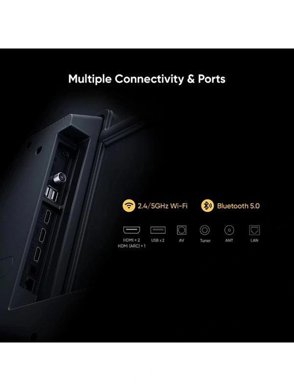 Realme 126 cm (50 inch) Ultra HD (4K) LED Smart Android TV with Handsfree Voice Search and Dolby Vision & Atmos (RMV2005)