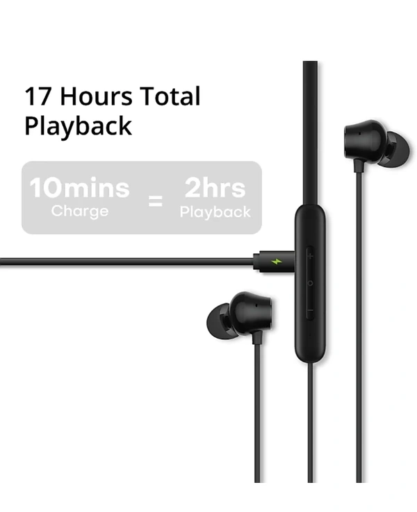 DIZO by realme TechLife Wireless Bluetooth Headset (Black, In the Ear)