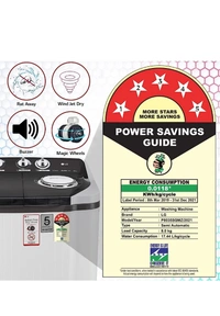 LG 8.5 kg Semi Automatic Top Load Grey, White (P8535SGMZ)