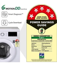 LG 6 kg 5 Star Fully Automatic Front Load with In-built Heater White (FHM1006ADW)