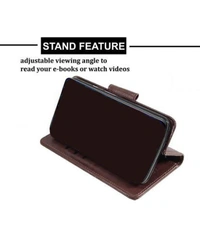 Krofty Flip Cover for Realme 7 & Narzo 20 Pro - Brown 