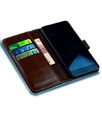 Krofty Flip Cover for Realme 7 & Narzo 20 Pro - Brown 