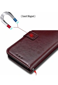 Krofty Flip Cover for Realme 7 & Narzo 20 Pro - Brown 