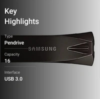 Anti Blue SAMSUNG 16 GB PENDRIVE 16 Pen Drive (Black)