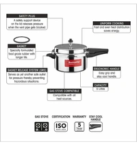Butterfly Friendly 5 L Pressure Cooker (Aluminium)