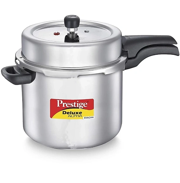Prestige Deluxe Alpha Svachh 10 L Induction Bottom Pressure Cooker (Stainless Steel