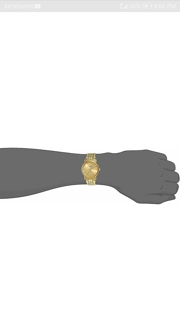 Sonata Men's Watch - gold