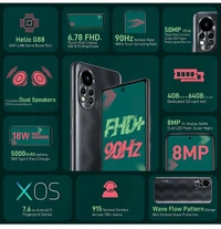 Infinix Hot 11S (Power Black, 64 GB) (4 GB RAM)