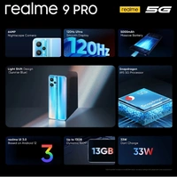 realme 9 Pro 5G (Sunrise Blue, 128 GB) (6 GB RAM)
