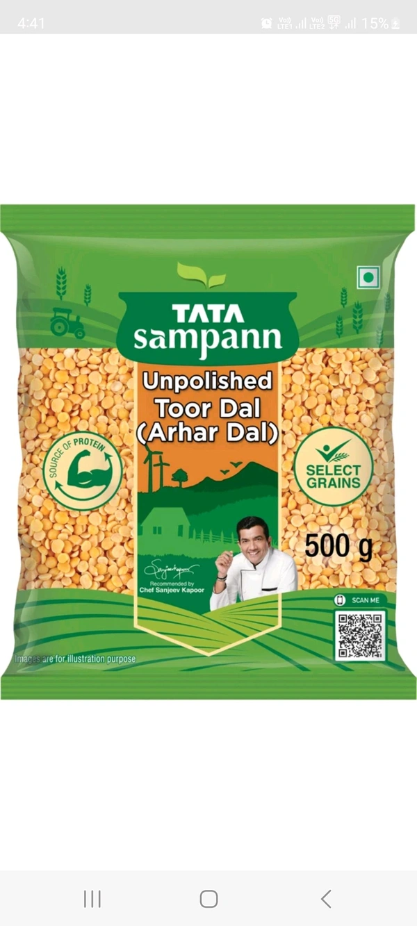 Tata Sampann (Toor Dal) 500gm - 500g