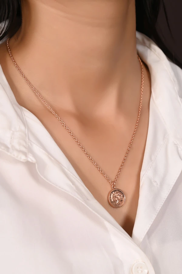 Mira Tree Of Life - Rose Gold, Pendent Length: 20 Inch, Pendent