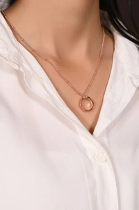 Mira Molten - Rose Gold, Pendent Length: 20 Inch, Pendent