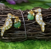 Mira Parrot Polki E/R - Yellow Gold