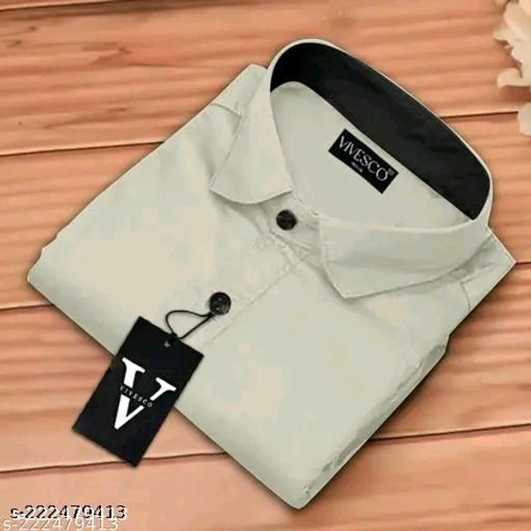 Vivesco Men ShirtsName: Vivesco Men ShirtsFabric: Cotton BlendSleeve Length: Long SleevesPattern: SolidNet Quantity (N): 1Sizes:S (Chest Size: 38 in, Length Size: 28 in) M (Chest Size: 40 in, Length Size: 28.5 in) L (Chest Size: 42 in, Length Size: 29 in) XL (Chest Size: 44 in, Length Size: 30 in) XXL (Chest Size: 46 in, Length Size: 30.5 in) Shop from a wide range of Shirts from  