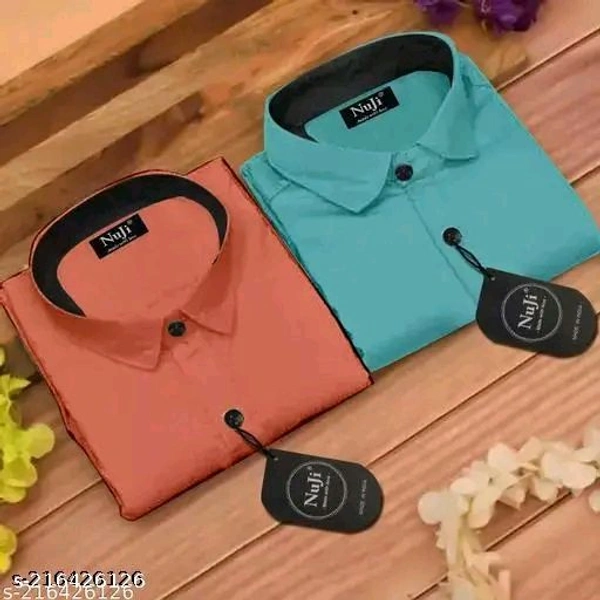 Pretty Retro Men ShirtsName: Pretty Retro Men ShirtsFabric: Cotton BlendSleeve Length: Long SleevesPattern: SolidNet Quantity (N): 1Sizes:S (Chest Size: 38 in, Length Size: 28 in) M (Chest Size: 40 in, Length Size: 28.5 in) L (Chest Size: 42 in, Length Size: 29 in) XL (Chest Size: 44 in, Length Size: 30 in) XXL (Chest Size: 46 in, Length Size: 30.5 in) Shop from a wide range of Shi