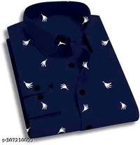 Fancy Latest Trendy Designer Men's Formal ShirtName: Fancy Latest Trendy Designer Men's Formal ShirtFabric: CottonSleeve Length: Long SleevesPattern: PrintedNet Quantity (N): 1Sizes:M (Chest Size: 38 in, Length Size: 28 in) L (Chest Size: 40 in, Length Size: 29 in) XL (Chest Size: 42 in, Length Size: 30 in) XXL (Chest Size: 44 in, Length Size: 31 in) Country of Origin: India