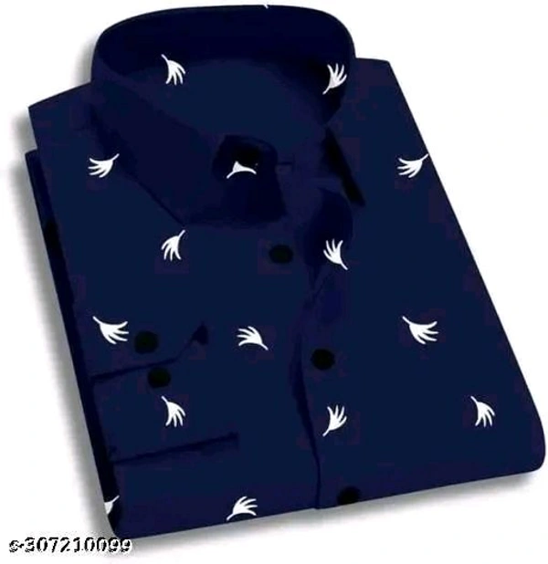 Fancy Latest Trendy Designer Men's Formal ShirtName: Fancy Latest Trendy Designer Men's Formal ShirtFabric: CottonSleeve Length: Long SleevesPattern: PrintedNet Quantity (N): 1Sizes:M (Chest Size: 38 in, Length Size: 28 in) L (Chest Size: 40 in, Length Size: 29 in) XL (Chest Size: 42 in, Length Size: 30 in) XXL (Chest Size: 44 in, Length Size: 31 in) Country of Origin: India