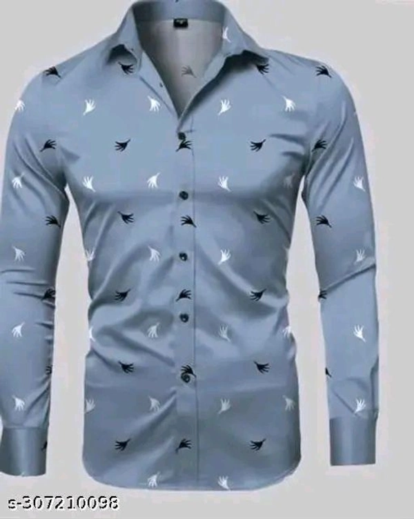 Fancy Latest Trendy Designer Men's Formal ShirtName: Fancy Latest Trendy Designer Men's Formal ShirtFabric: CottonSleeve Length: Long SleevesPattern: PrintedNet Quantity (N): 1Sizes:M (Chest Size: 38 in, Length Size: 28 in) L (Chest Size: 40 in, Length Size: 29 in) XL (Chest Size: 42 in, Length Size: 30 in) XXL (Chest Size: 44 in, Length Size: 31 in) Country of Origin: India