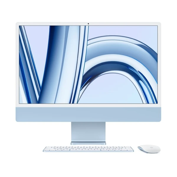 Apple 24-inch iMac with Retina 4.5K display: Apple M3 chip with 8‑core CPU and 8‑core GPU, 256GB SSD - Blue