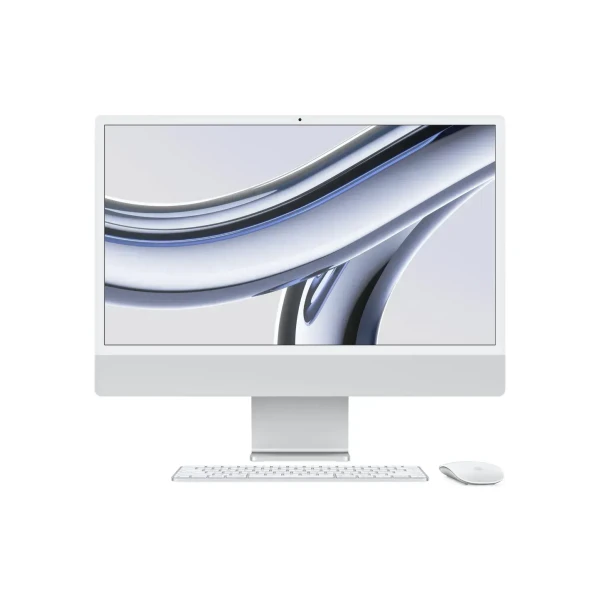 Apple 24-inch iMac with Retina 4.5K display: Apple M3 chip with 8‑core CPU and 8‑core GPU, 256GB SSD - Silver