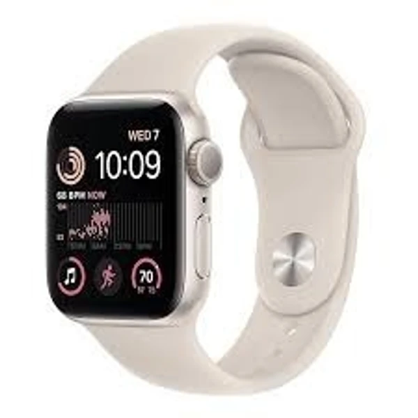 Apple Watch SE GPS 40mm Starlight Aluminium Case with Starlight Sport Band - S/M