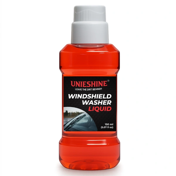 UNIESHINE Car Windshield Washer Concentrate 150ML | Windshield Wash Fluid & Glass Cleaner | 15ML per Tank Formula | Streak-Free Wiper Liquid for Crystal Clear Visibility