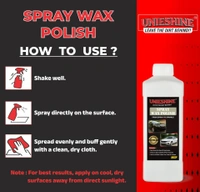 UNIESHINE 1L Liquid Wax Spray | Car & Bike Shine Polish