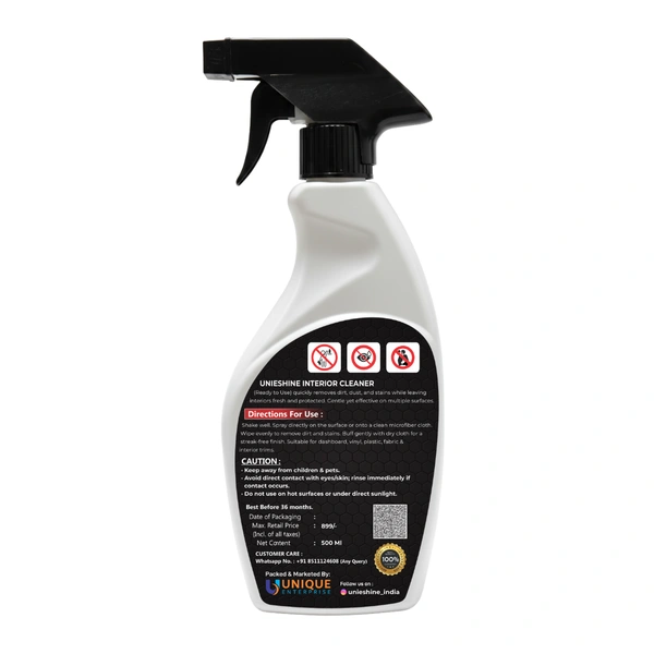 UNIESHINE PLVR Car Interior Cleaner 500ml for Dashboard