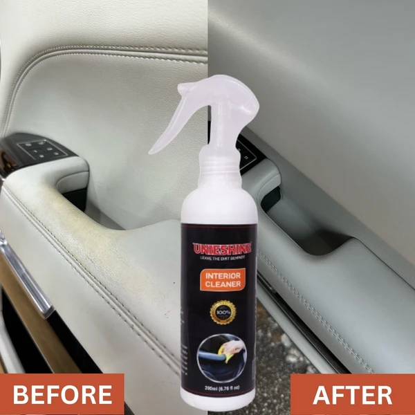 UNIESHINE Interior Cleaner (200ML) With Microfiber Cloth & Polish Applicator