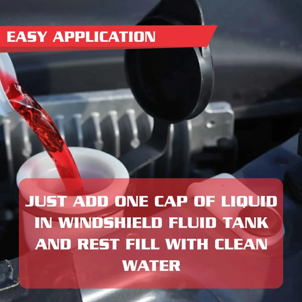 UNIESHINE Car Windshield Washer Concentrate 150ML x 2 | Windshield Wash Fluid & Glass Cleaner | 15ML per Tank | Streak-Free Wiper Liquid for Crystal Clear Visibility | Pack of 2