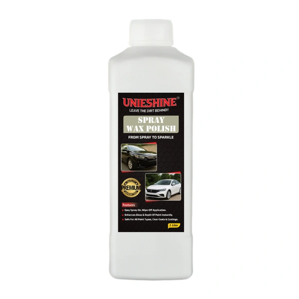 UNIESHINE 1L Liquid Wax Spray | Car & Bike Shine Polish