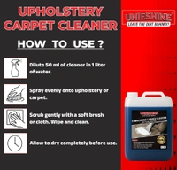 UNIESHINE Upholstery & Carpet Cleaner 5L Concentrate | Makes Up to 100L Solution | Car Interior, Sofa & Carpet Cleaner | Deep Stain Removal | Multi-Surface Fabric Cleaning with Fresh Fragrance