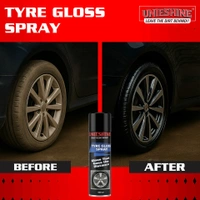 UNIESHINE Tyre Gloss Spray 500ML – Car & Bike Tire Shine Protectant | Long-Lasting Wet Look Finish, UV Resistant, Non-Sticky Rubber Dressing