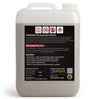 UNIESHINE 5L IPA Isopropyl Alcohol | High-Purity Surface Prep Cleaner for Car & Bike Detailing | Removes Oil, Wax, Adhesive & Polish Residue | Ideal for Paint Correction & Coating Preparation