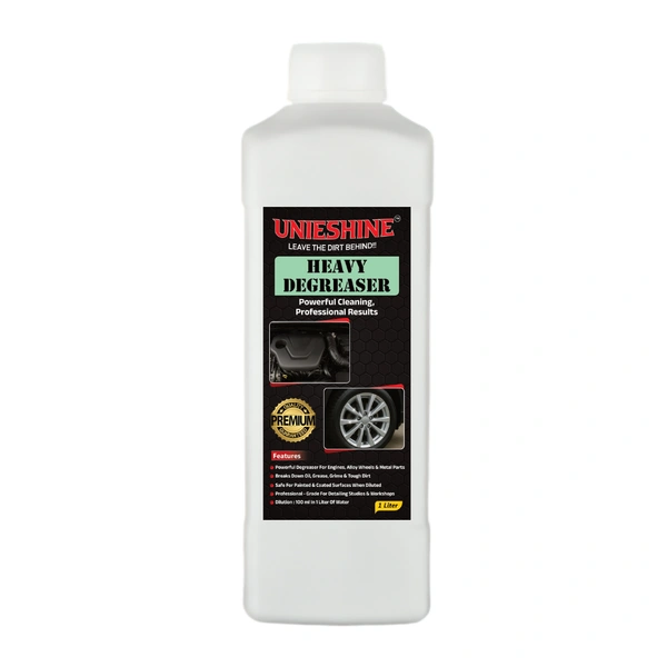 UNIESHINE 1L Concentrated Heavy Degreaser – Powerful Engine Bay & Alloy Wheel Cleaner for Oil, Grease & Dirt Removal
