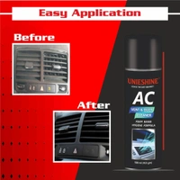 UNIESHINE AC Vent & Duct Cleaner 500ML | Car & Home Air Conditioner Cleaning Foam Spray | Antibacterial Odor Neutralizer | Removes Dust, Bacteria & Musty Smell