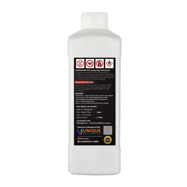 UNIESHINE 1L IPA | Isopropyl Alcohol for Car Detailing