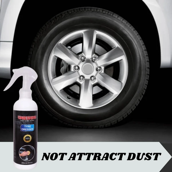 UNIESHINE  Tyre Polish (200ML) with Polish Applicator - Blue