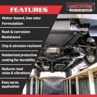 UNIESHINE 1L Rubberized Underbody Coating | Anti Rust