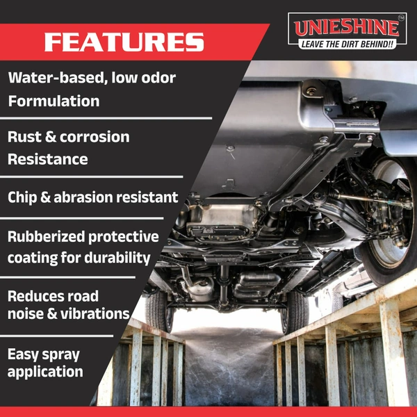 UNIESHINE 1L Rubberized Underbody Coating | Anti Rust