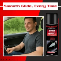 UNIESHINE Window Channel Dresser & Lubricant Spray 500ML – Rubber Beading Restorer for Car Doors, Sunroofs & Weather Strips | Reduces Noise, Friction & Sticking