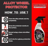 UNIESHINE Alloy Wheel Protector 500ML Protective Coating for Alloy Wheels Enhances Shine Surface Durability Scratch Resistance Long Lasting Shield