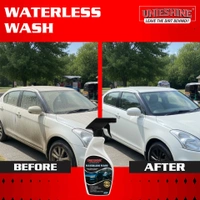 UNIESHINE Waterless Wash and Wax 500ml with Microfiber Cloth – Waterless Car Wash Spray & Instant Car Polish | Cleans, Shines and Protects with High Gloss Finish for Car & Bike