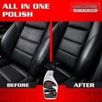 UNIESHINE All in One Polish 500ML – Silicone-Based Car & Bike Polish for Dashboard, Plastic, Tyre & Trim | Instant Shine Interior and Exterior Protective Gloss Finish