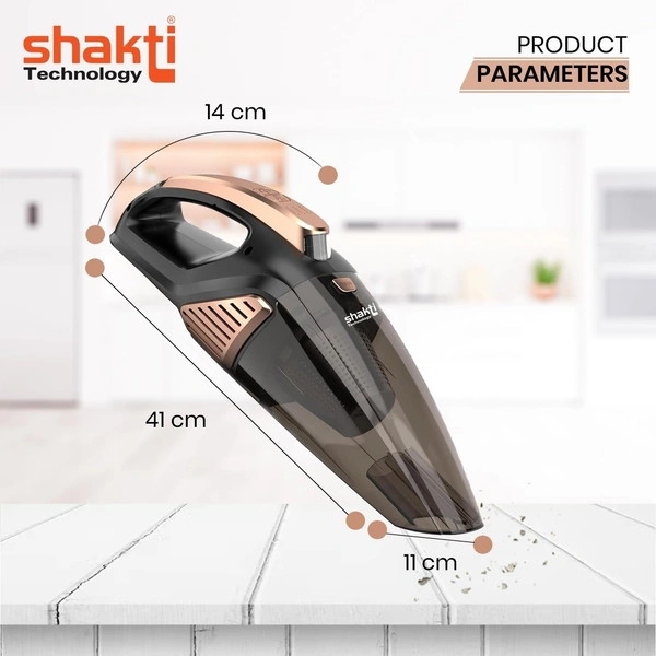 SHAKTI TECHNOLOGY Shakti Technology Sweep High Power Auto Car Vacuum Cleaner for Deep Cleaning, Hand Held Portable Cars Vacuum for Car Cleaning with DC 12V, 140W Vacuum Motor & 5000 PA Powerful Suction