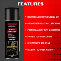 UNIESHINE Chain Lube & Cleaner Kit 150ML Each | Fast-Dry Anti-Rust Chain Care Spray | Long-Lasting Lubrication for Motorcycles, Bicycles, Cars & Industrial Equipment