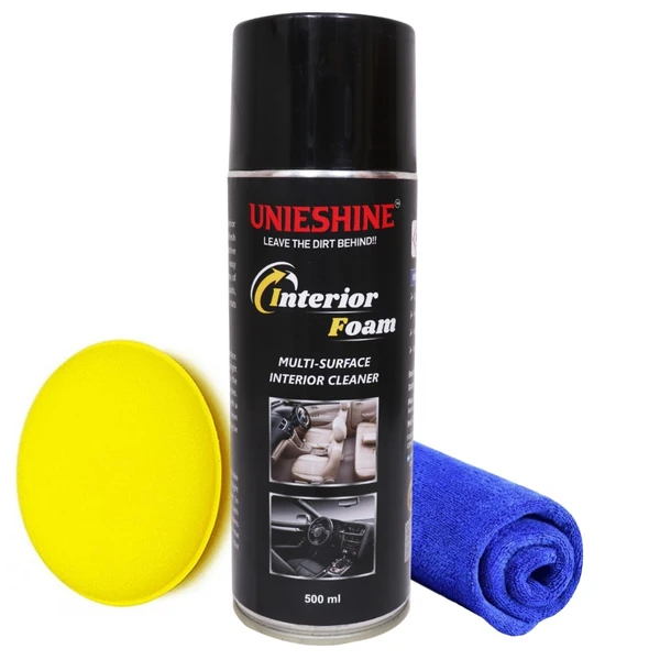 Foam Interior Cleaner (500ML) With Sponge & Microfiber Cloth