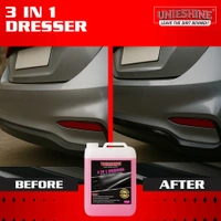 UNIESHINE 3 in 1 Car Dresser 5 Litre | Cleans, Shines & Protects Plastic, Vinyl, Rubber & Trim | UV Resistant, Non-Greasy Dashboard & Tyre Polish for Long-Lasting Dust-Free Shine