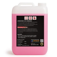 UNIESHINE 3 in 1 Car Dresser 5 Litre | Cleans, Shines & Protects Plastic, Vinyl, Rubber & Trim | UV Resistant, Non-Greasy Dashboard & Tyre Polish for Long-Lasting Dust-Free Shine