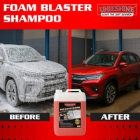 UNIESHINE Foam Wash Car Shampoo Concentrate 5L | pH Neutral Snow Foam | Extreme Suds Car Wash Soap | Safe for All Paints | Powerful Dust & Grime Removal | Professional Car Detailing Shampoo